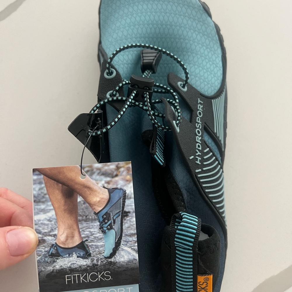 FitKicks Unisex Water/Athletic Shoes - Blue and Black